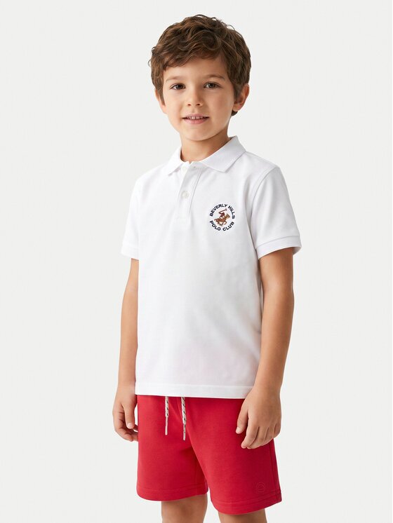 Beverly Hills Polo Club Тениска с яка и копчета P-SS26B-P42560 Regular Fit