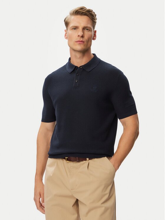 Beverly Hills Polo Club Тениска с яка и копчета P-SS26M-M7280BEI Regular Fit