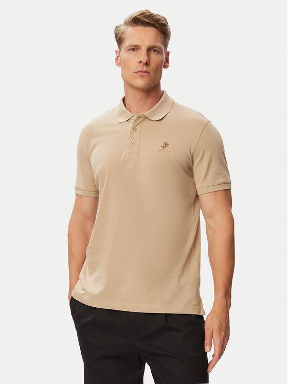 Beverly Hills Polo Club Тениска с яка и копчета P-SS26M-P42560 Regular Fit