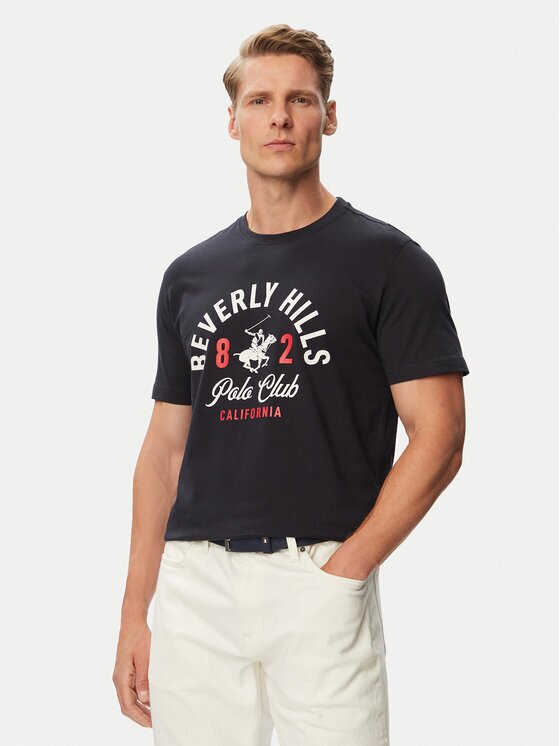 Beverly Hills Polo Club Тишърт P-SS26M-TS1290NVY Regular Fit