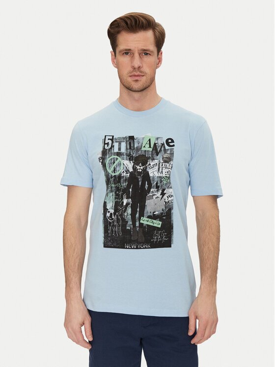 BLEND Тишърт 20717965 Regular Fit