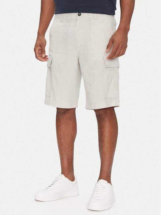 BOSS Шорти от плат Sisla-9-Cargo-Shorts 50536888 Tapered Fit