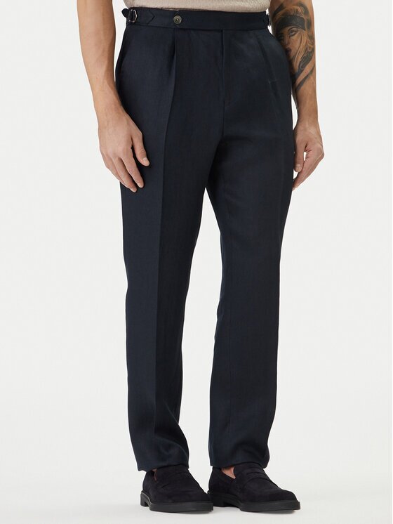 BOSS Текстилни панталони H-Perino 50563231 Relaxed Fit