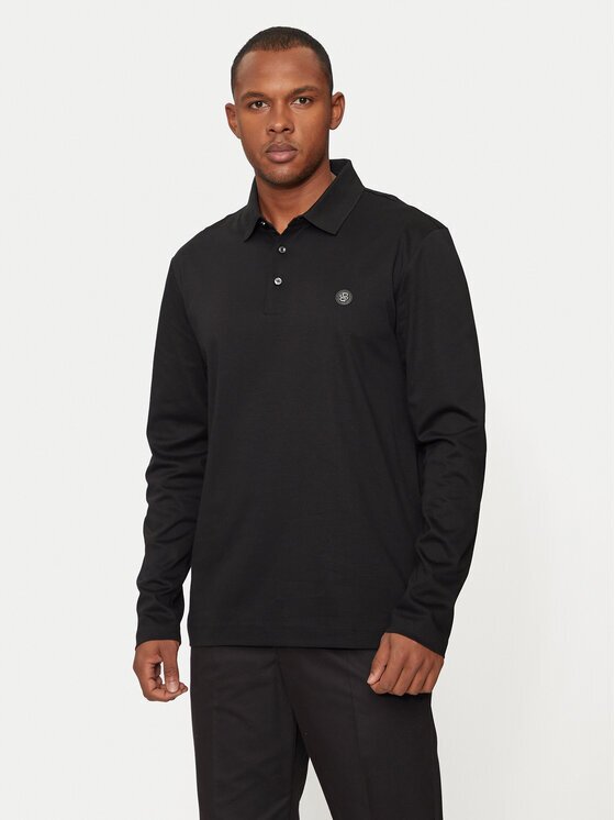 BOSS Тениска с яка и копчета 50523917 Regular Fit