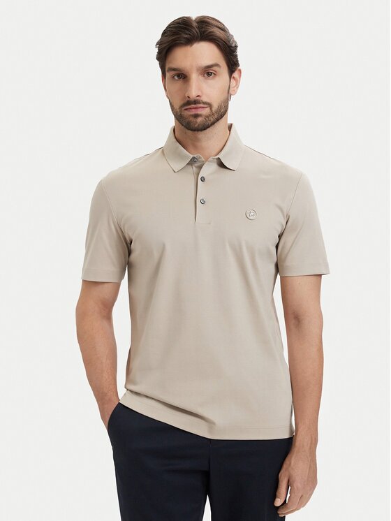 BOSS Тениска с яка и копчета C-Parris 01 50555829 Regular Fit