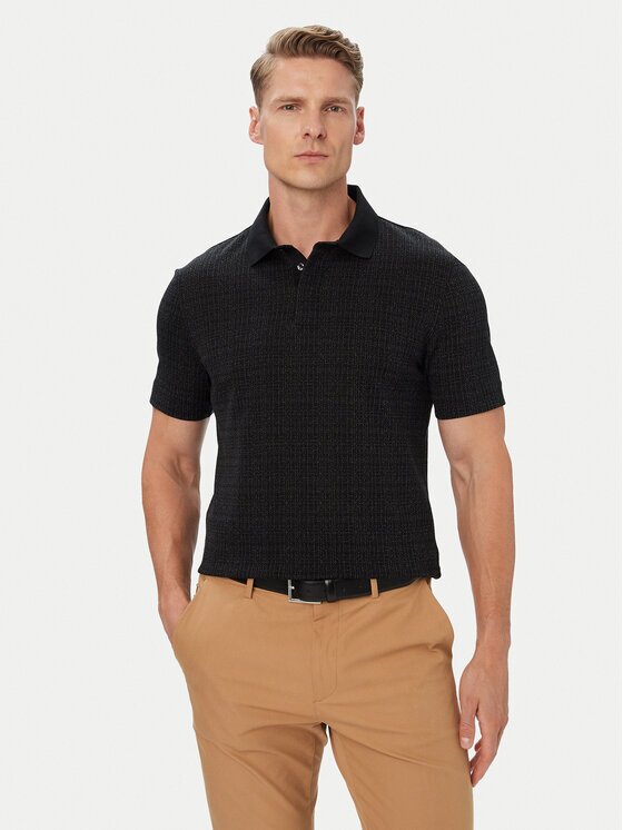BOSS Тениска с яка и копчета H-Pack 181 50565298 Regular Fit