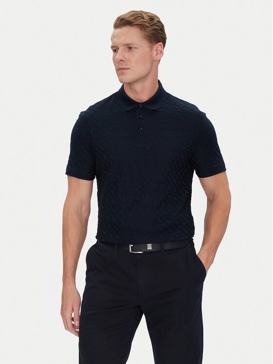 BOSS Тениска с яка и копчета H-Pack 80 50537132 Regular Fit