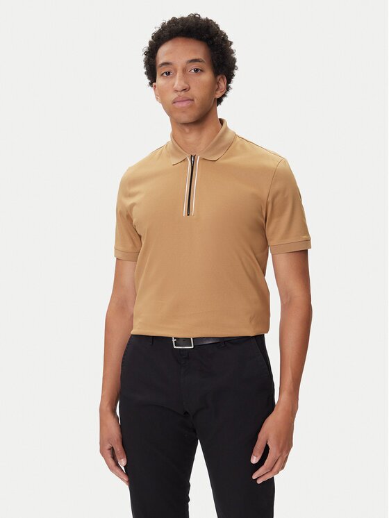 BOSS Тениска с яка и копчета H-Paras 65 50543880 Regular Fit