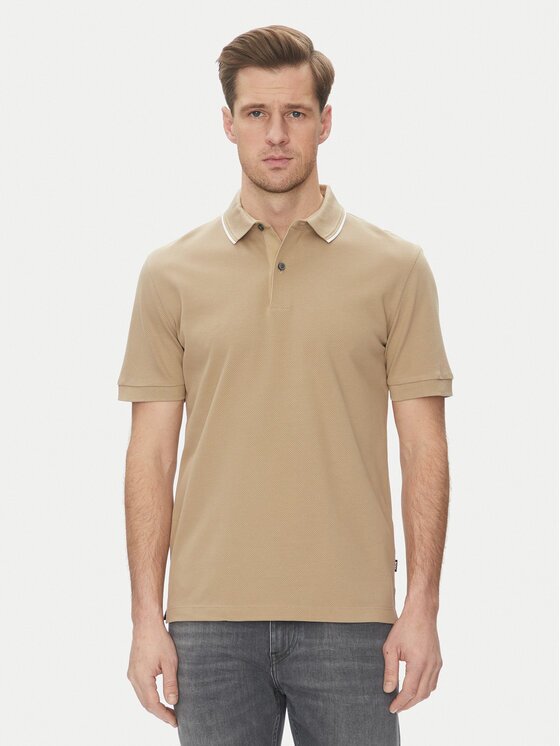 BOSS Тениска с яка и копчета H-Prout 59 50527650 Regular Fit