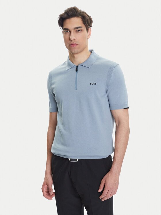 BOSS Тениска с яка и копчета K_Ever-X PS 50541961 Regular Fit