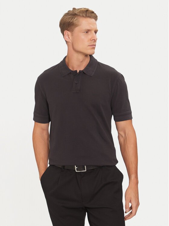 BOSS Тениска с яка и копчета Prime 50507813 Regular Fit