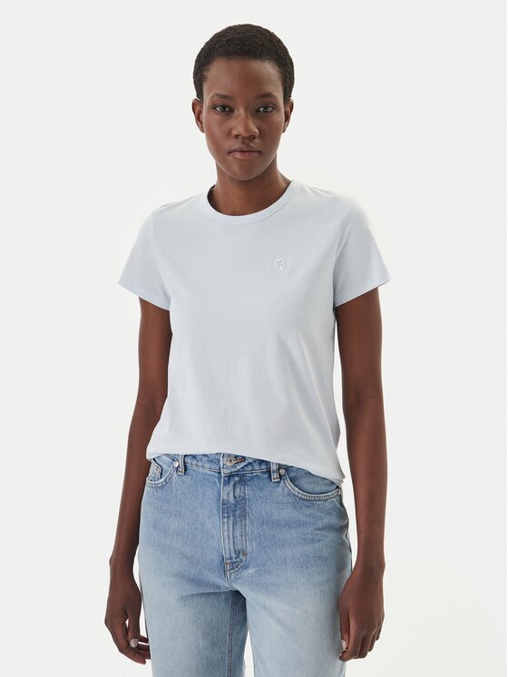 BOSS Тишърт Eventsa10 50557843 Светлосиньо Slim Fit