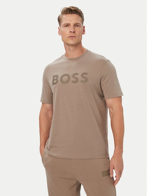BOSS Тишърт Structure Logo 50566883 Regular Fit