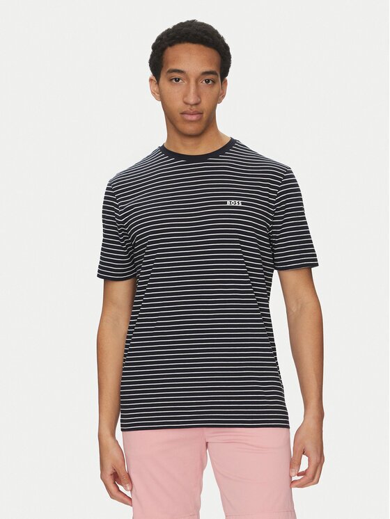 BOSS Тишърт TalesStripe 50499334 Relaxed Fit