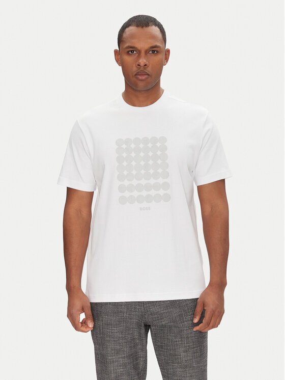 BOSS Тишърт Tee Print Striped C 50537845 Relaxed Fit
