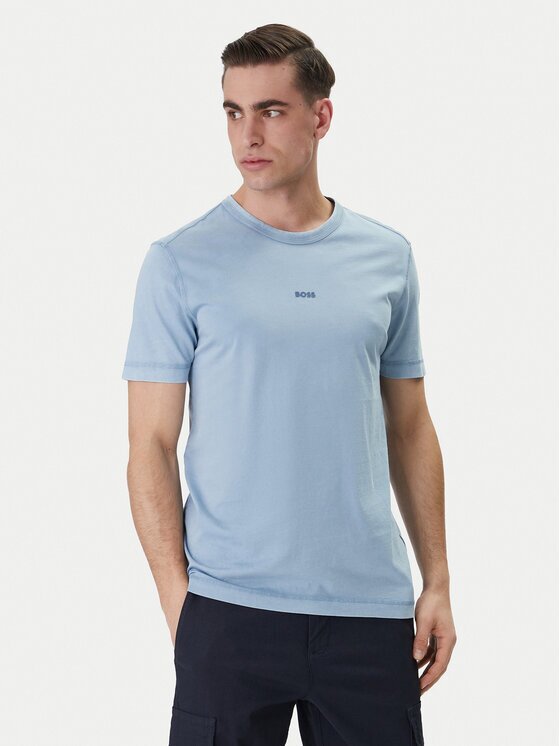 BOSS Тишърт Tokks 50502173 Светлосиньо Regular Fit