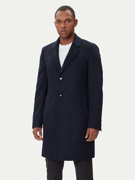 BOSS Вълнено палто Hyde 50549187 Slim Fit