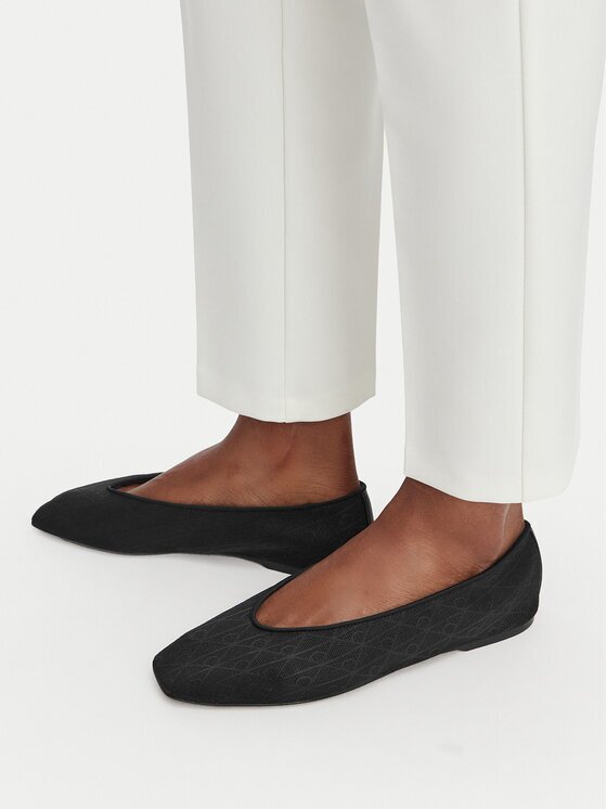Calvin Klein Балеринки Square Ballerina Aop Mesh HW0HW02937