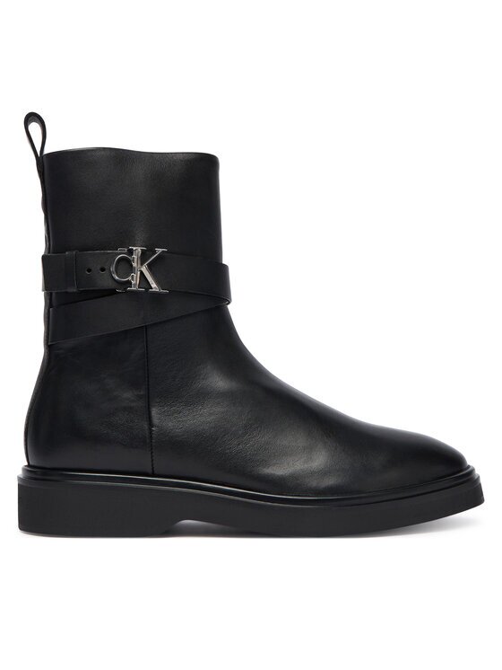 Calvin Klein Боти Ankle Boot W/ Metal Logo HW0HW02663