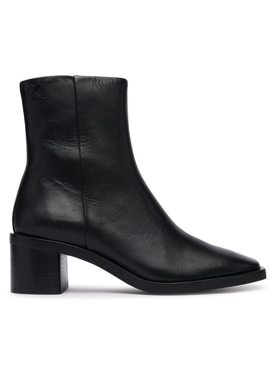 Calvin Klein Боти Block Heel Ank Boot Lth HW0HW03220