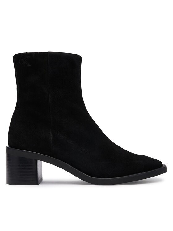 Calvin Klein Боти Block Heel Ank Boot Suede HW0HW03221