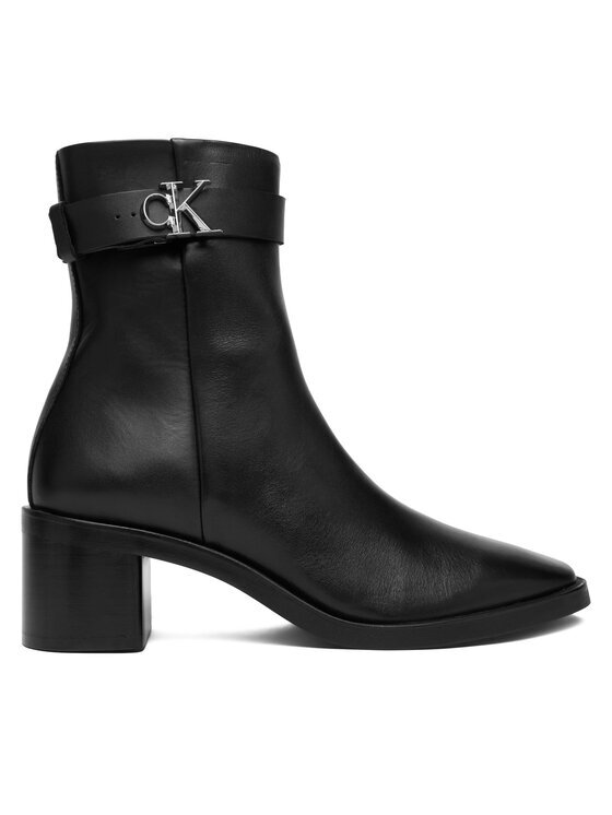 Calvin Klein Боти Block Heel Boot W/ Metal Logo HW0HW02591