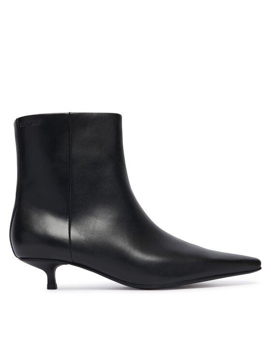Calvin Klein Боти Kitten Heel Ankle Boot Lth HW0HW03165