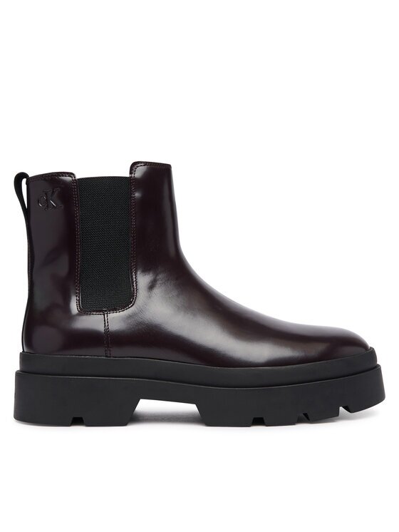 Calvin Klein Боти тип челси Lugged Chelsea Boot Matt Lth HM0HM02445