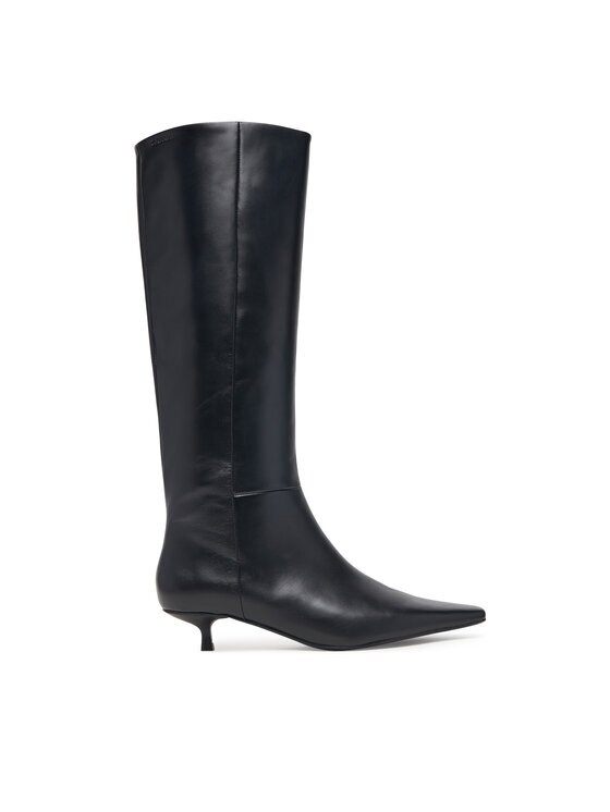 Calvin Klein Ботуши Kitten Heel High Boot Lth HW0HW03167