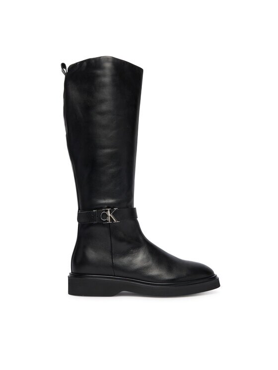 Calvin Klein Ботуши Knee Boot W/ Metal Logo HW0HW02665