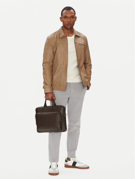 Calvin Klein Чанта за лаптоп Micro Pebble Slim Briefcase 36 LV04D3012G