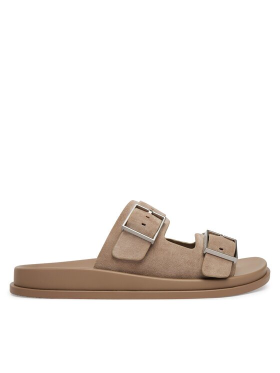 Calvin Klein Чехли City Sandal Buckle Suede HW0HW03130