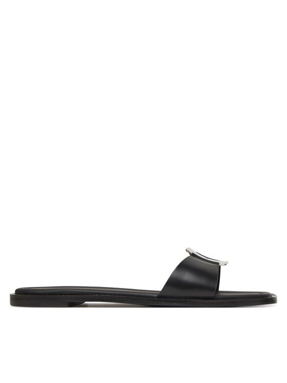 Calvin Klein Чехли Flat Slide W/Ck Hw Big - Lth HW0HW02482