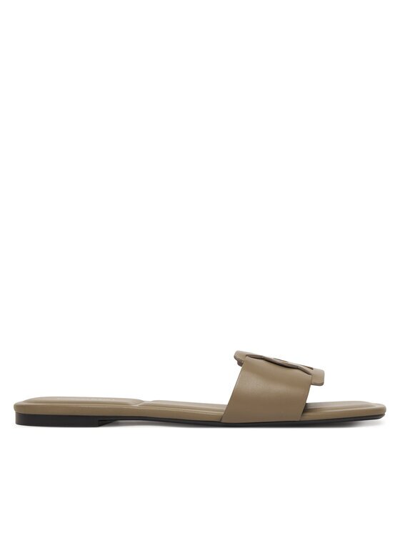Calvin Klein Чехли Square Flat Sandal Emblem HW0HW03128