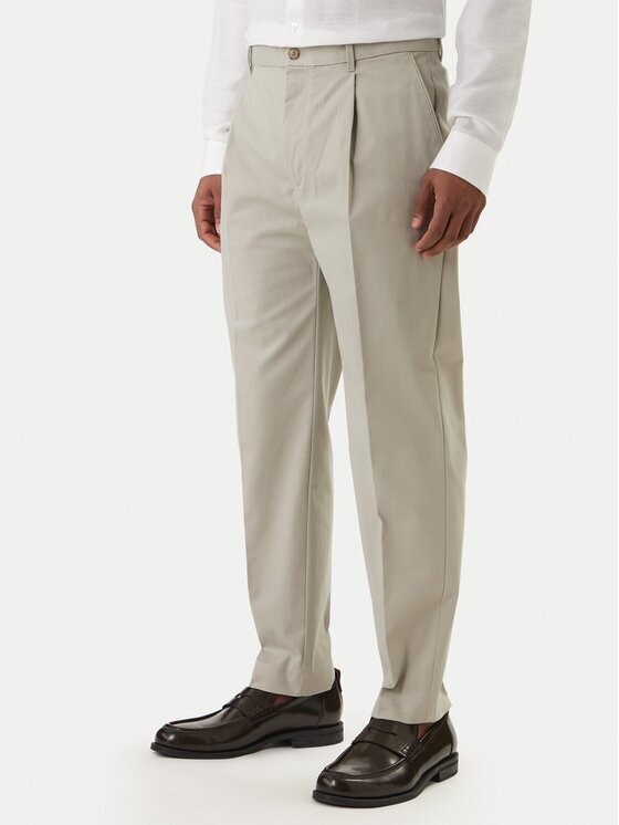 Calvin Klein Чино панталони LV04LE612G Tapered Fit