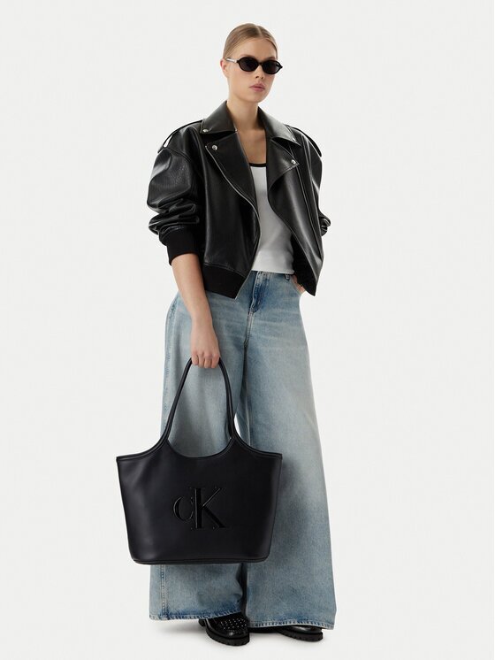 Calvin Klein Дамска чанта Bold Ck Shopper LV04F3562G