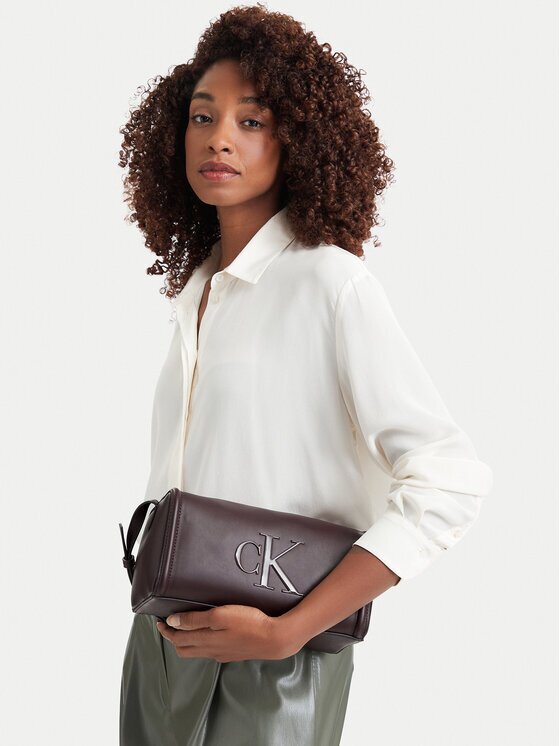 Calvin Klein Дамска чанта Bold Ck Slouchy Shoulder Bag LV04F3894G