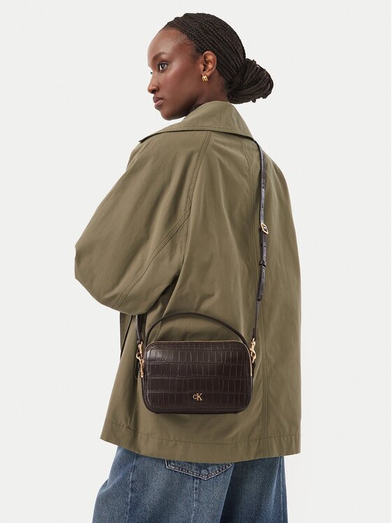 Calvin Klein Дамска чанта Ck Croc Camera Bag LV04F3905G