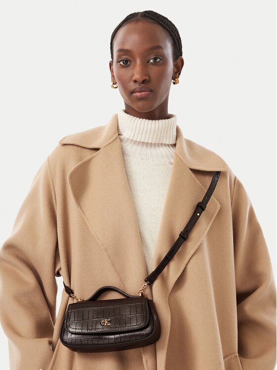Calvin Klein Дамска чанта Ck Croc Top Handle Bag LV04F3903G