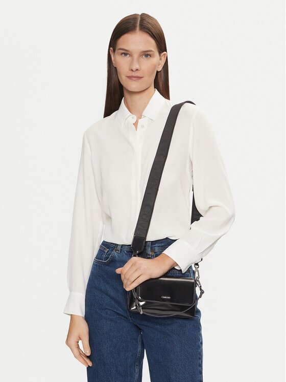 Calvin Klein Дамска чанта Ck Must Dbl Strap Mini Bag_Shiny K60K612772