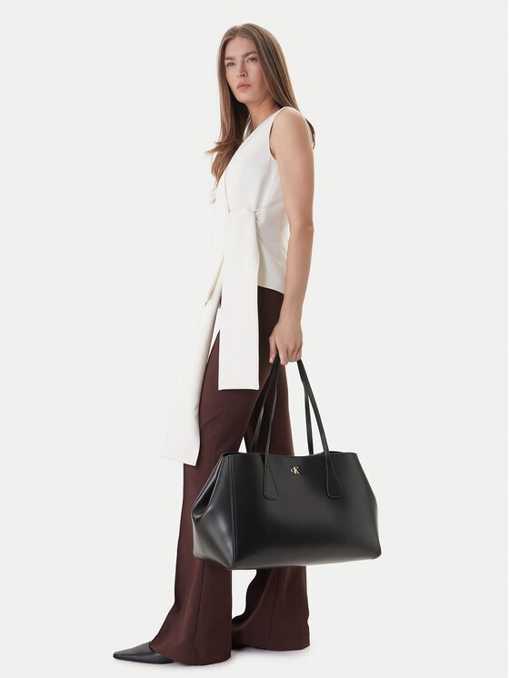 Calvin Klein Дамска чанта Ck Snap Large Tote LV04F3502G