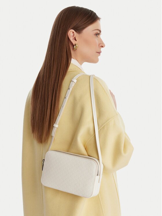 Calvin Klein Дамска чанта Emblem Aop Elongated Camera Bag LV04F3268G