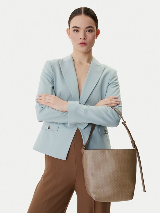 Calvin Klein Дамска чанта Emblem Aop Medium Bucket LV04F3365G