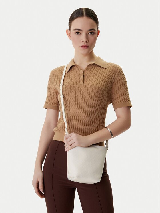 Calvin Klein Дамска чанта Emblem Aop Sm Bucket Crossbody LV04F3506G