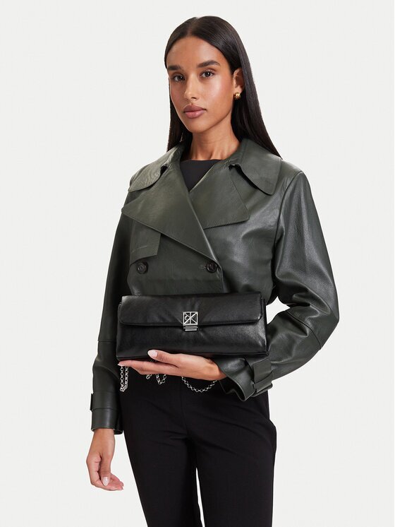 Calvin Klein Дамска чанта Emblem Hw Padded Clutch LV04F1240G