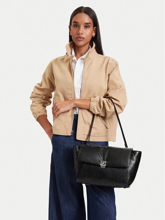 Calvin Klein Дамска чанта Emblem Hw Padded Satchel LV04F3615G