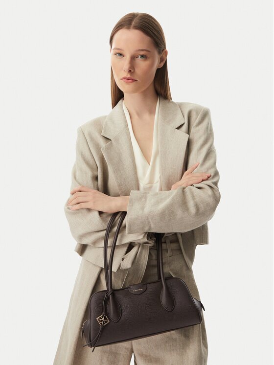 Calvin Klein Дамска чанта Quilted Nylon Ew Satchel LV04F3743G
