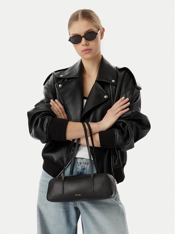 Calvin Klein Дамска чанта Foil Logo Bauletto LV04F3636G