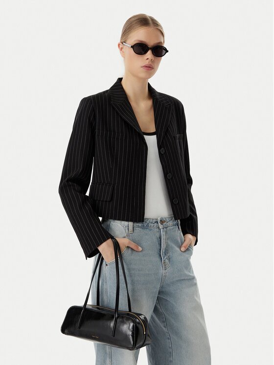 Calvin Klein Дамска чанта Foil Logo Glossy Bauletto LV04F3638G