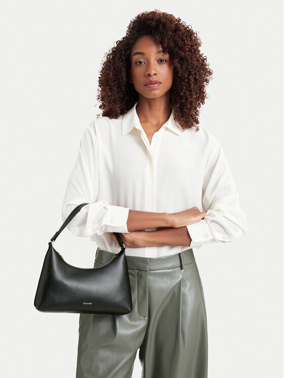 Calvin Klein Дамска чанта Foil Logo Small Shoulder Bag LV04F3890G